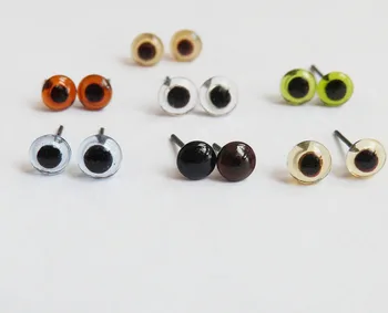 70 бр./лот нов arrvial 6/8/10/12/14/16 мм стъклени играчки очи с игла, за да се работи ръчно изработени maerials-избор на цвят