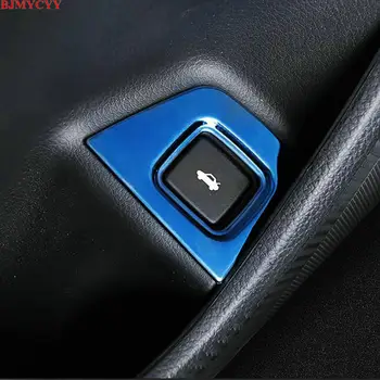 BJMYCYY Бутон за включване багажника на колата панел декоративна рамка от неръждаема стомана За Honda Accord 10th 2018 2019