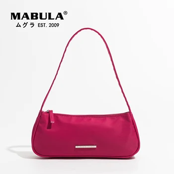 MABULA Найлонов Чантата си За Телефон, Ежедневни Чанти-Тоут, Дамски Однотонная Проста Дизайнерски Дамски Малка Чанта През Рамо С цип