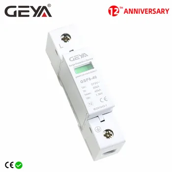 Безплатна Доставка GEYA GSP8 1P 40KA SPD Мрежов Филтър 275 от 385 400 и 440 В Устройство за Защита От пренапрежение Низковольтный Разрядник