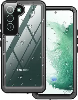 Водоустойчив калъф за Samsung Galaxy S22 S22 +, вграден екран, здрав удароустойчив калъф за Samsung Galaxy S22U 5G, 6,1 