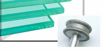 Нов 1бр 400 # Стъклен Диамант шлайфане кръг 6 мм на Опашка за заваряване с прав ръб стъклена равнина